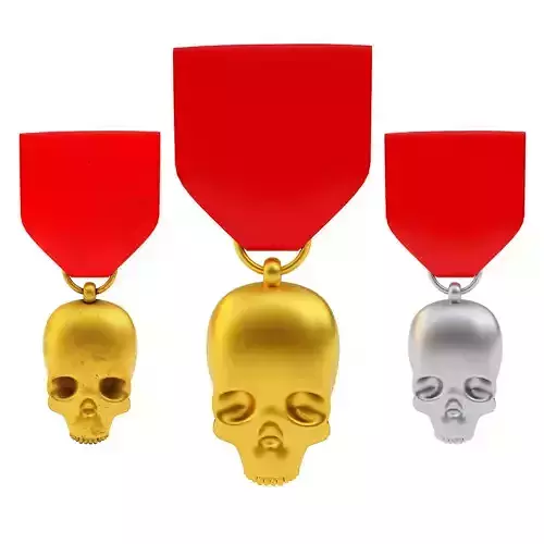 Skull medal award 3dmodel   3D model