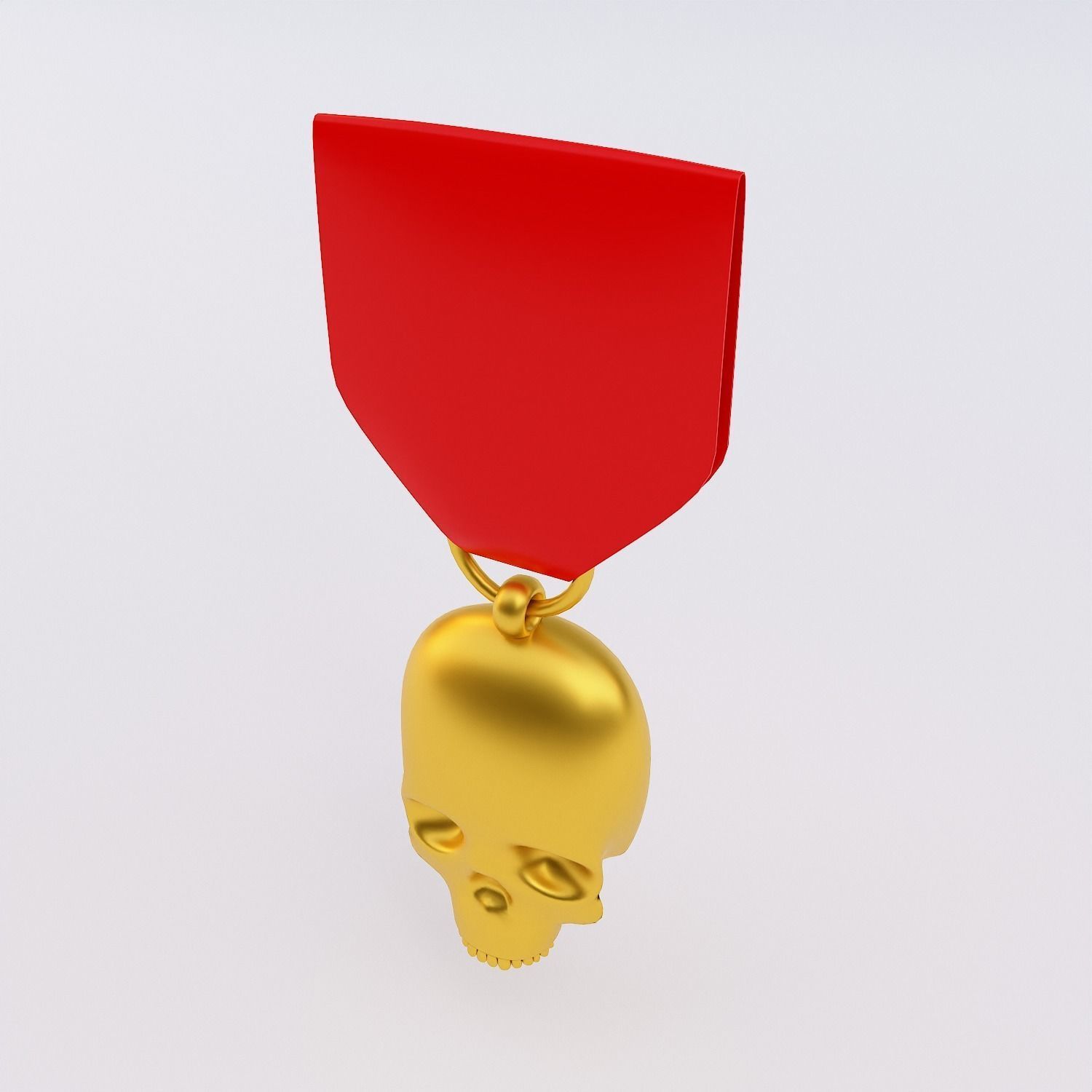 Skull medal award 3dmodel   3D model_1