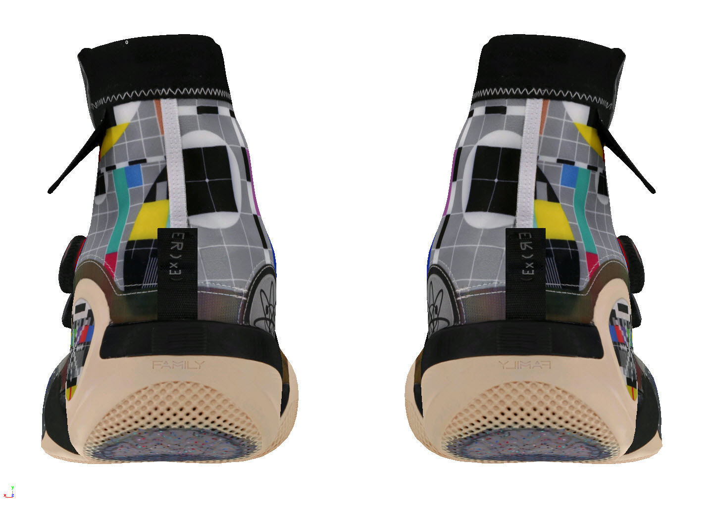 Cyberpunk fashion sneaker 13 Urban Techwear scifi future 3D model_4