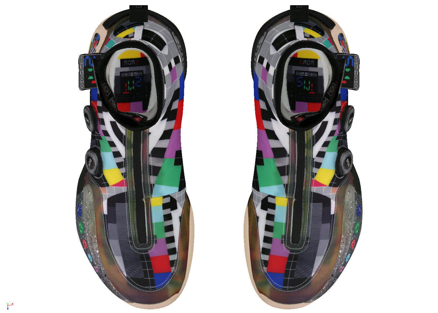 Cyberpunk fashion sneaker 13 Urban Techwear scifi future 3D model_5