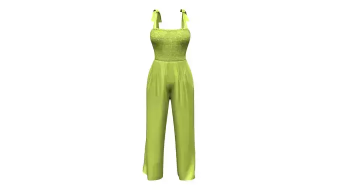 Shoulder Tie Jumpsuit