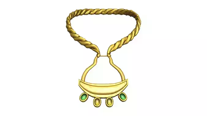 Medieval Fantasy Gold Necklace