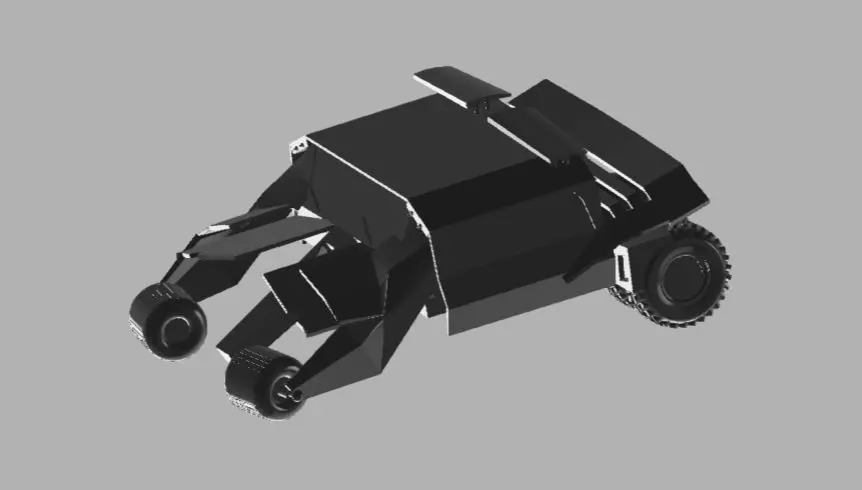 Batmobile robot 3D model_0