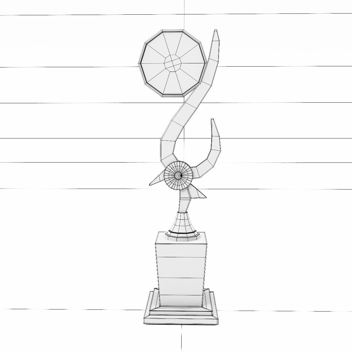 Trophy cup award 3dmodel 3D model_4