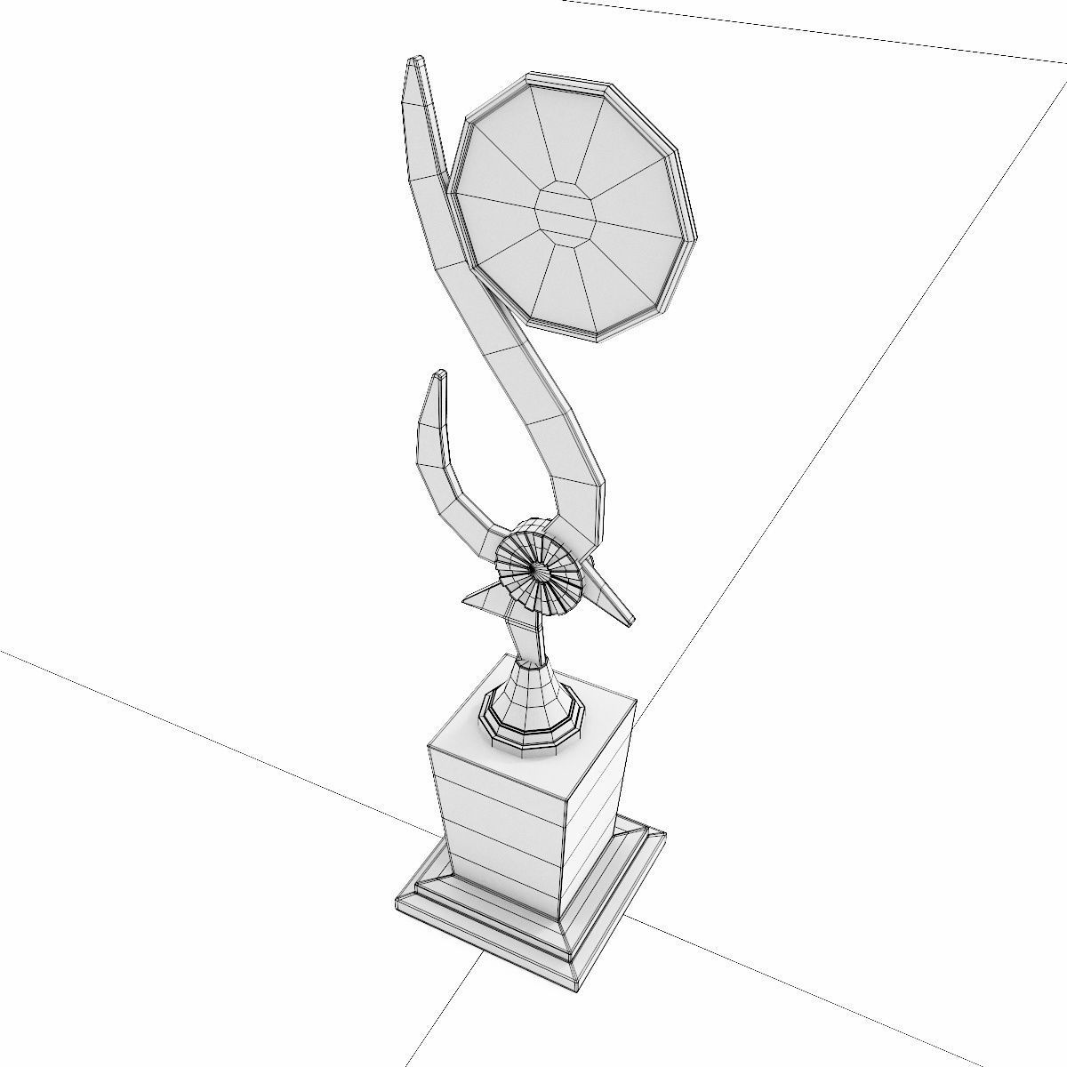Trophy cup award 3dmodel 3D model_7