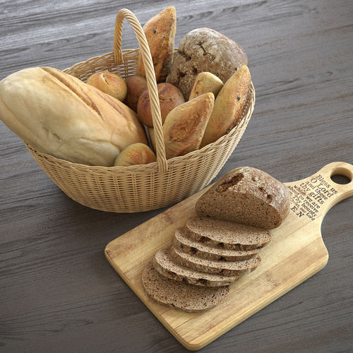 Bread Basket 3D model