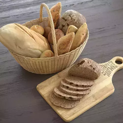 Bread Basket 3D model