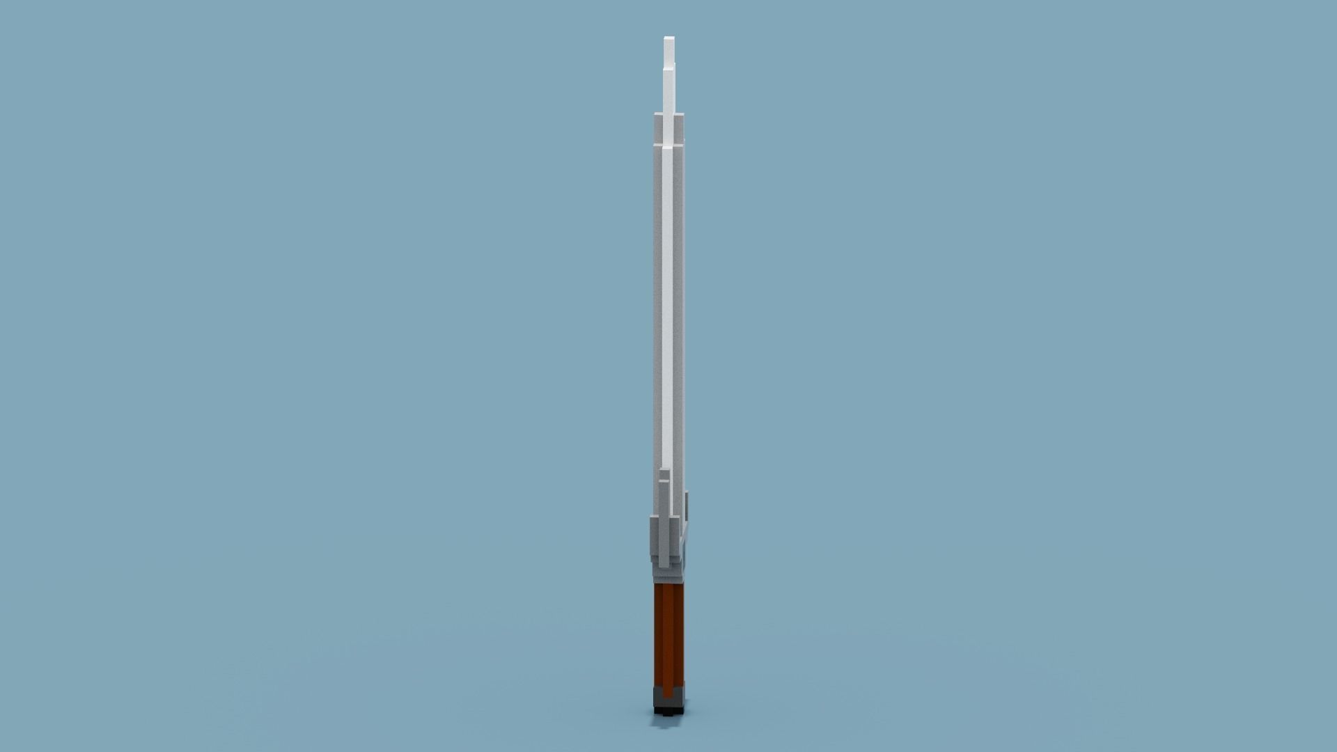 Voxel Sword Low-poly 3D model_5