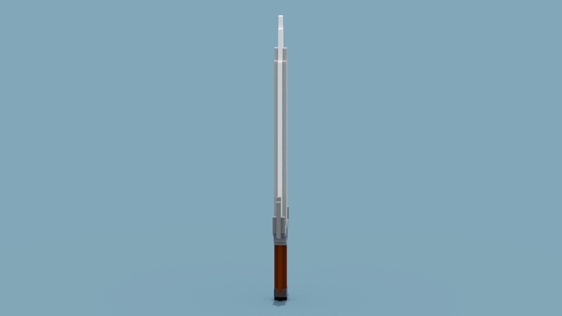 Voxel Sword Low-poly 3D model_7