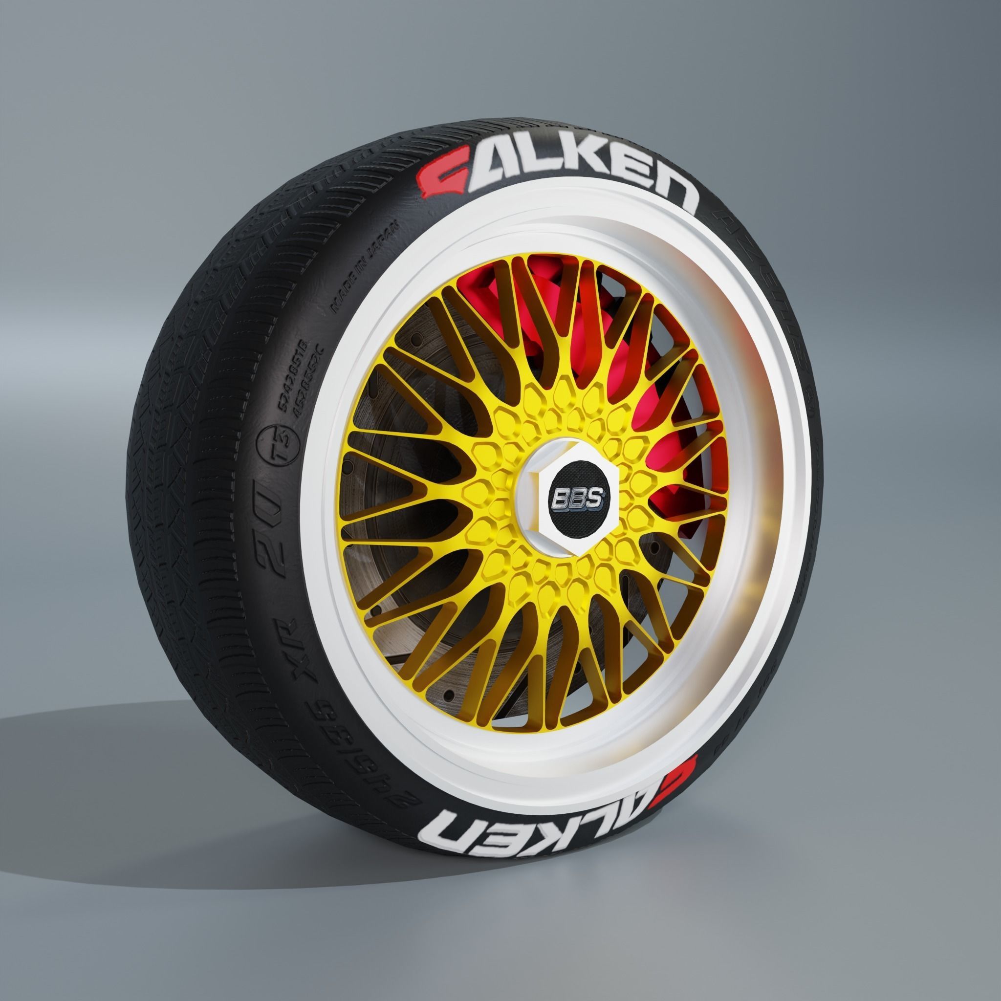 BBS Super Clasic Wheel Low-poly 3D model_2