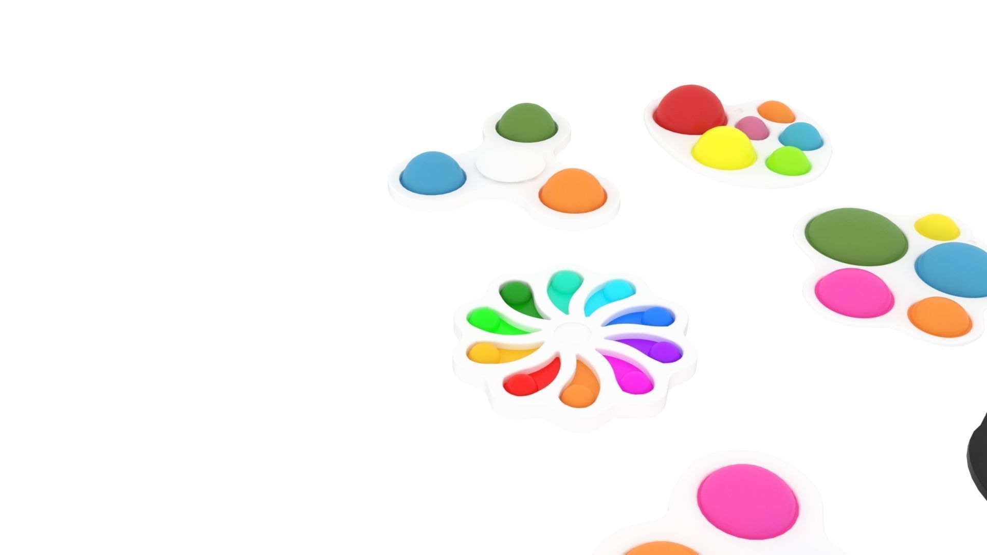 Simple Dimples Set 3D model_11