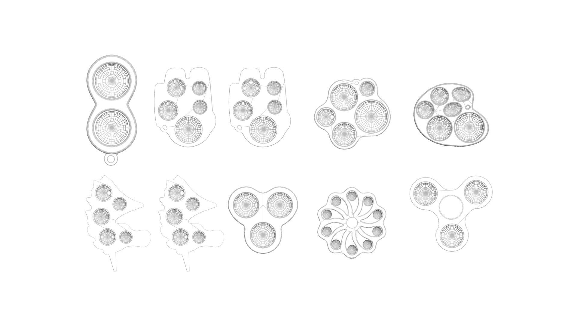 Simple Dimples Set 3D model_28