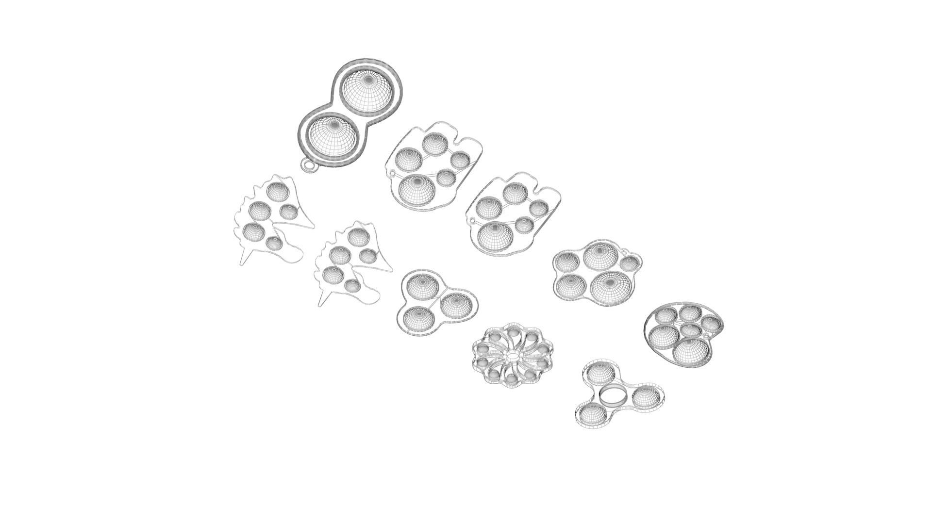 Simple Dimples Set 3D model_21