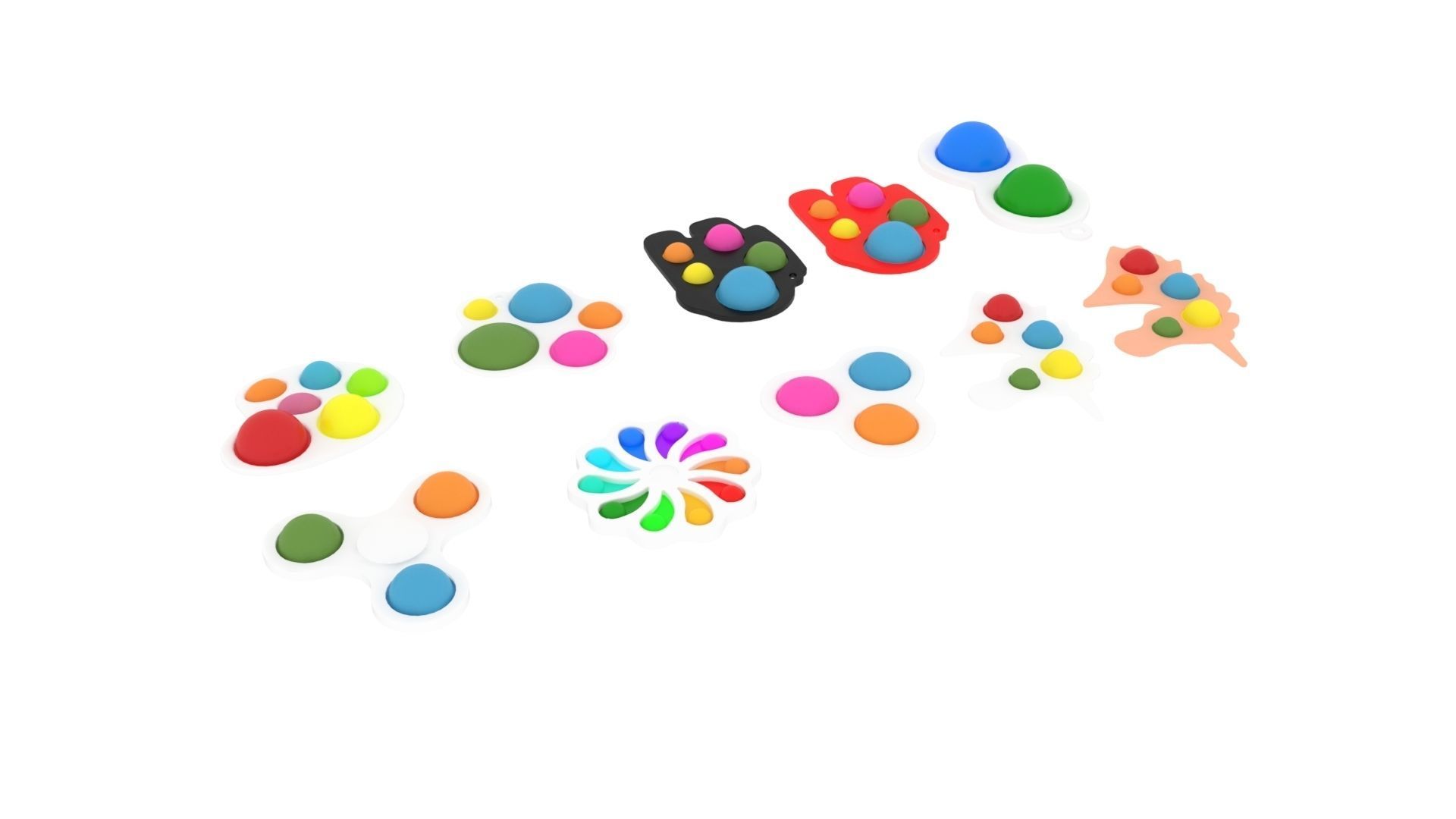 Simple Dimples Set 3D model_2