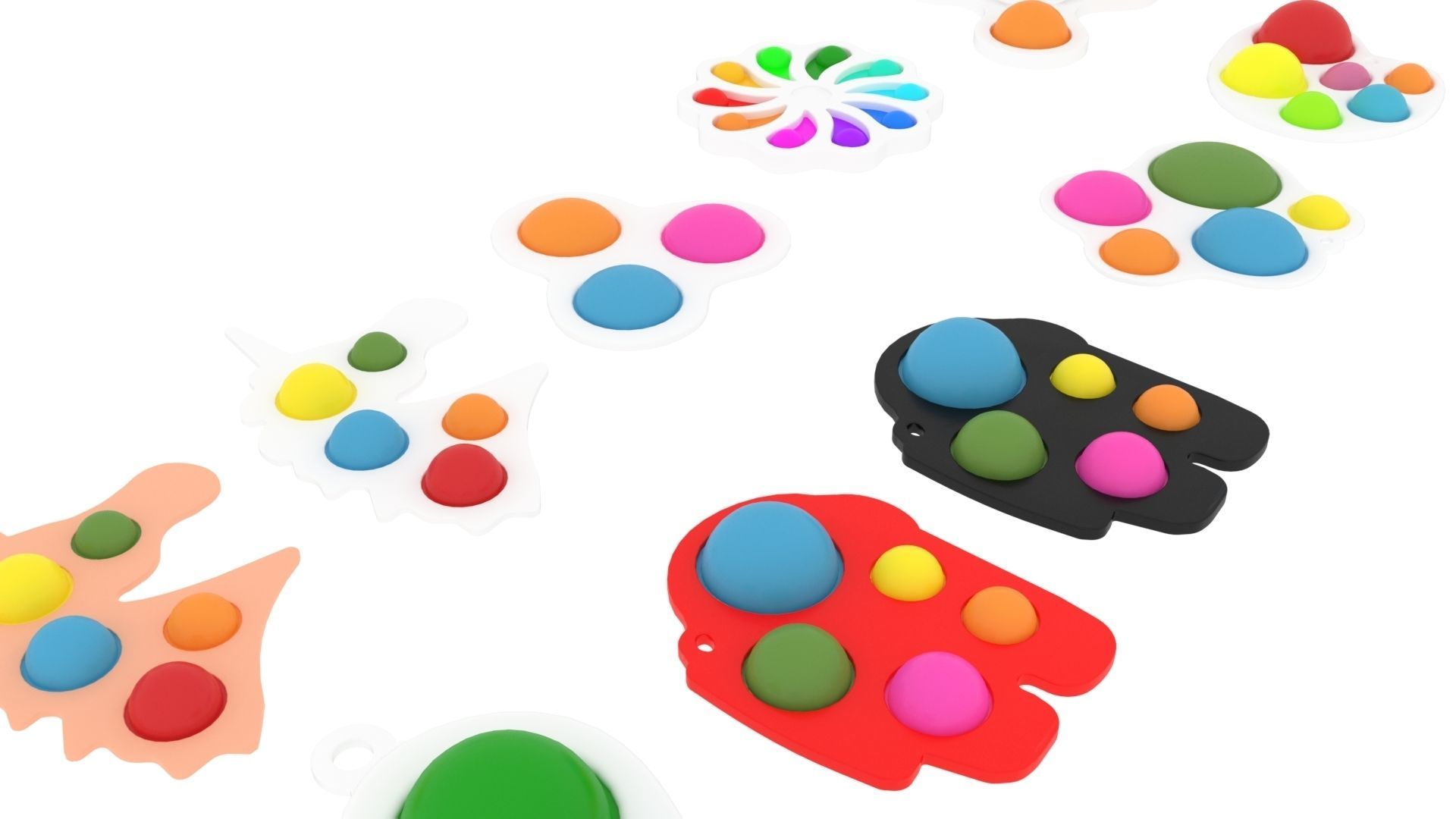 Simple Dimples Set 3D model_10