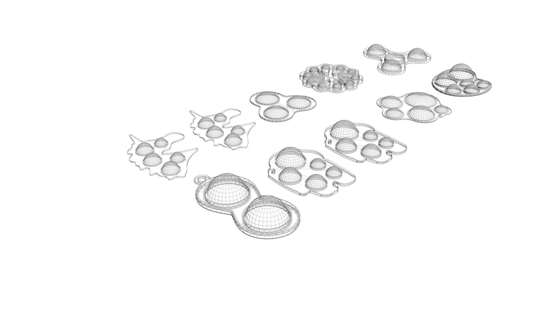 Simple Dimples Set 3D model_16