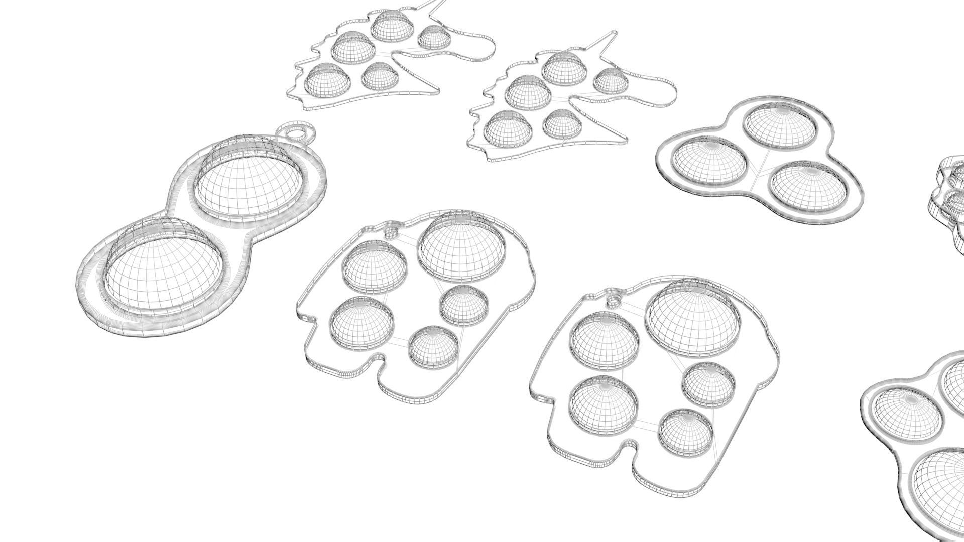 Simple Dimples Set 3D model_26