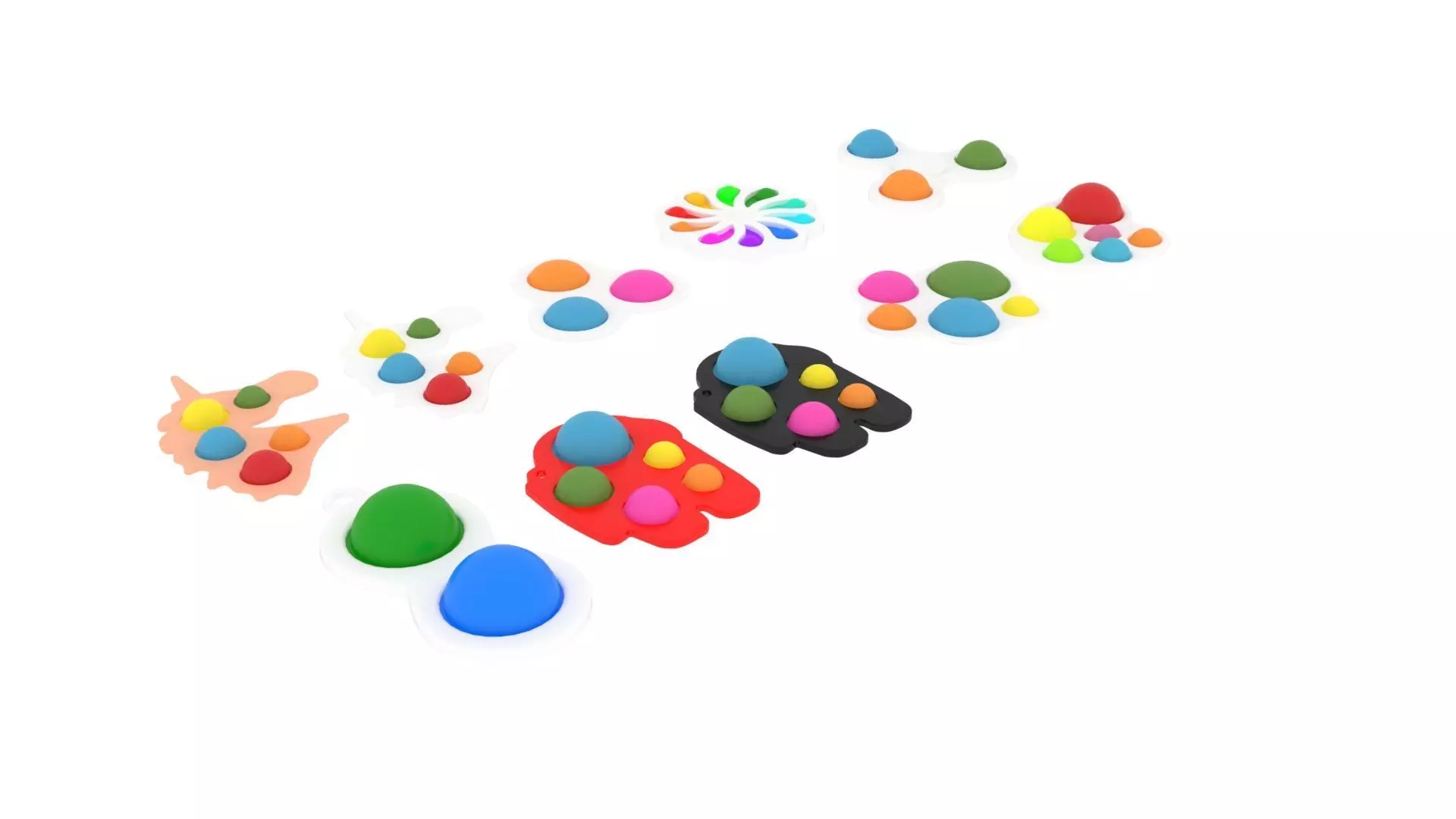 Simple Dimples Set 3D model_0