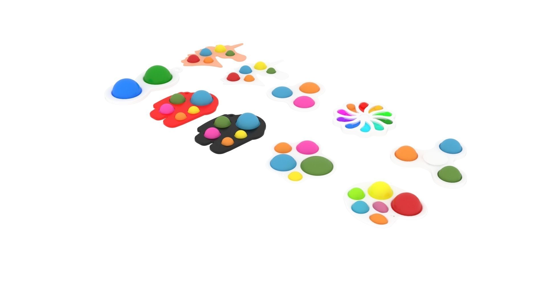 Simple Dimples Set 3D model_1