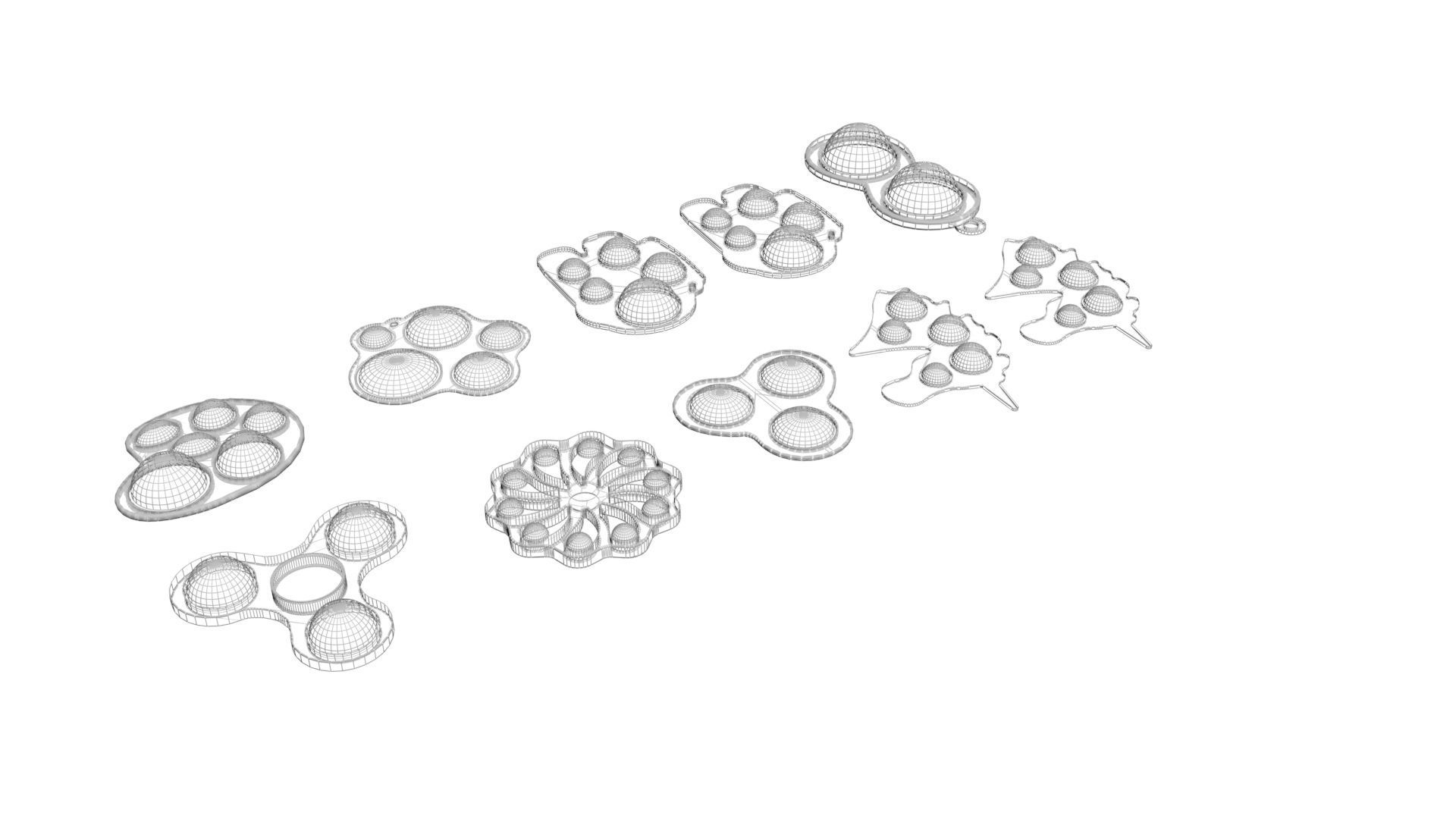 Simple Dimples Set 3D model_18