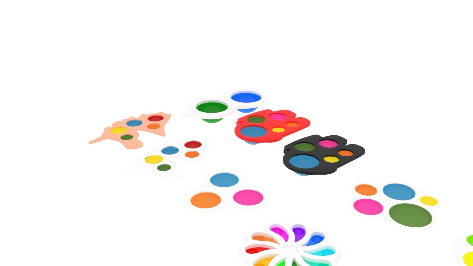 Simple Dimples Set 3D model_6