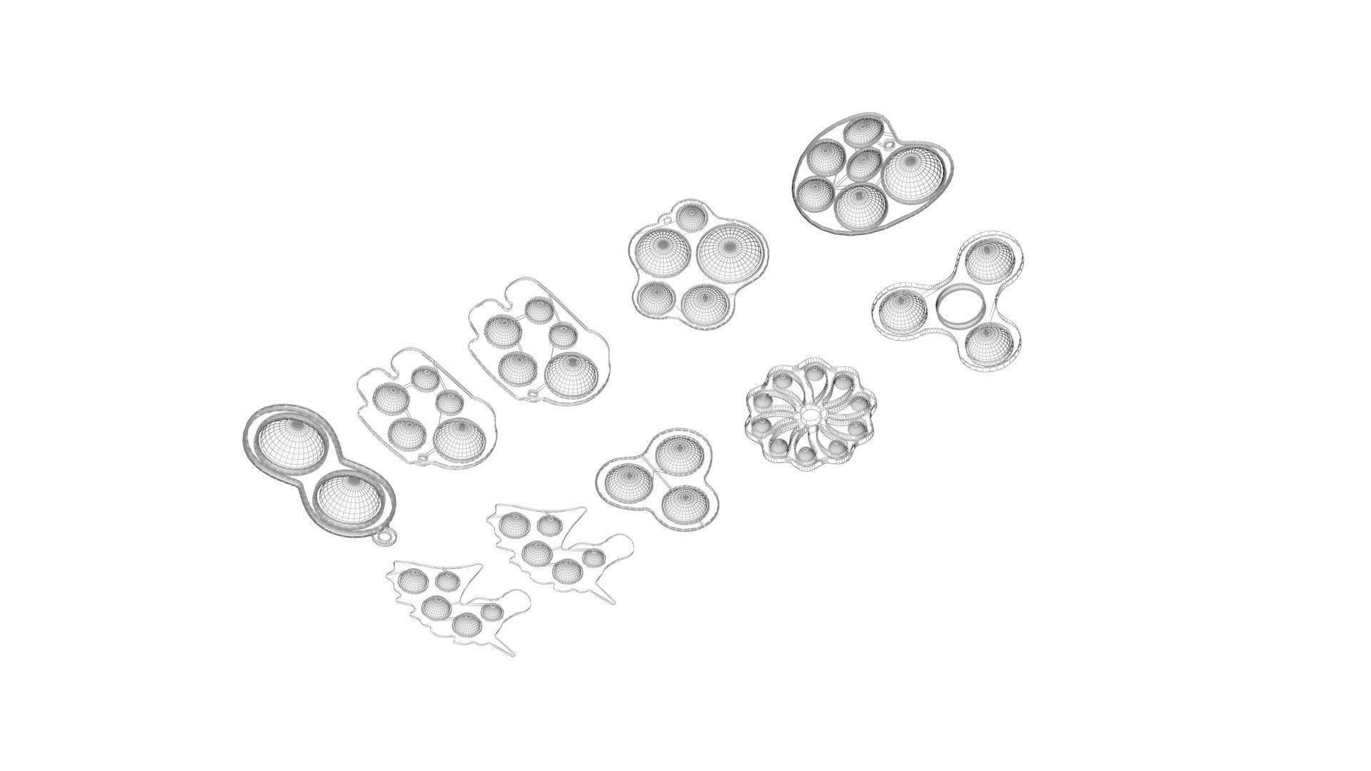 Simple Dimples Set 3D model_24