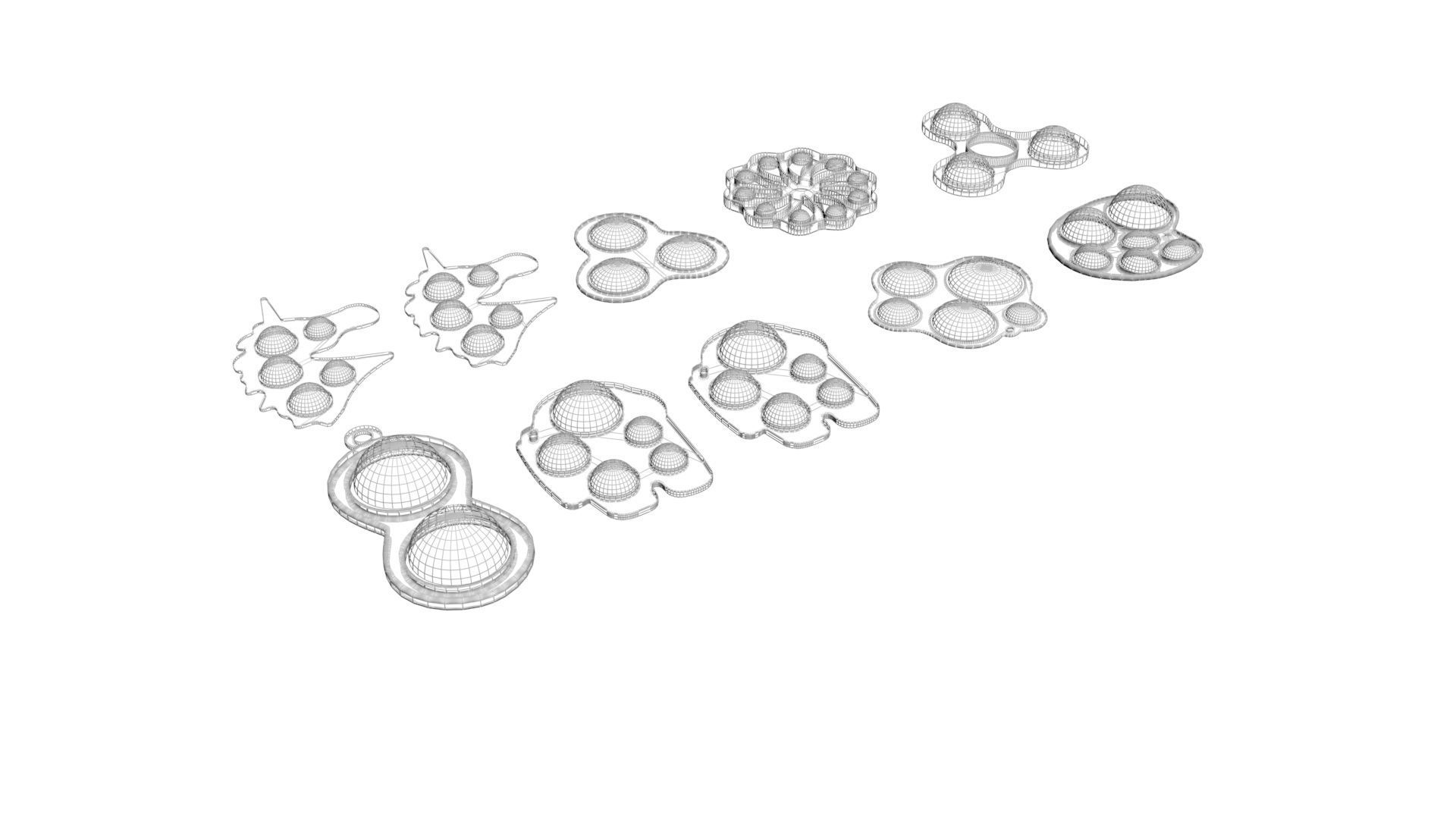 Simple Dimples Set 3D model_20