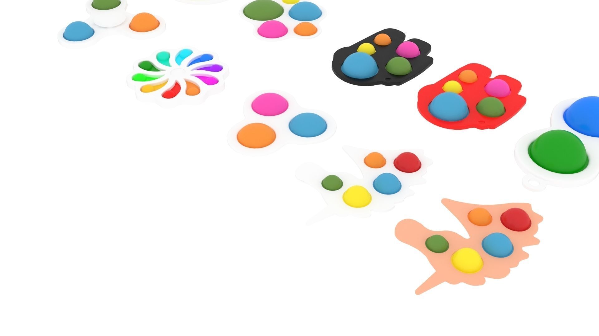 Simple Dimples Set 3D model_13