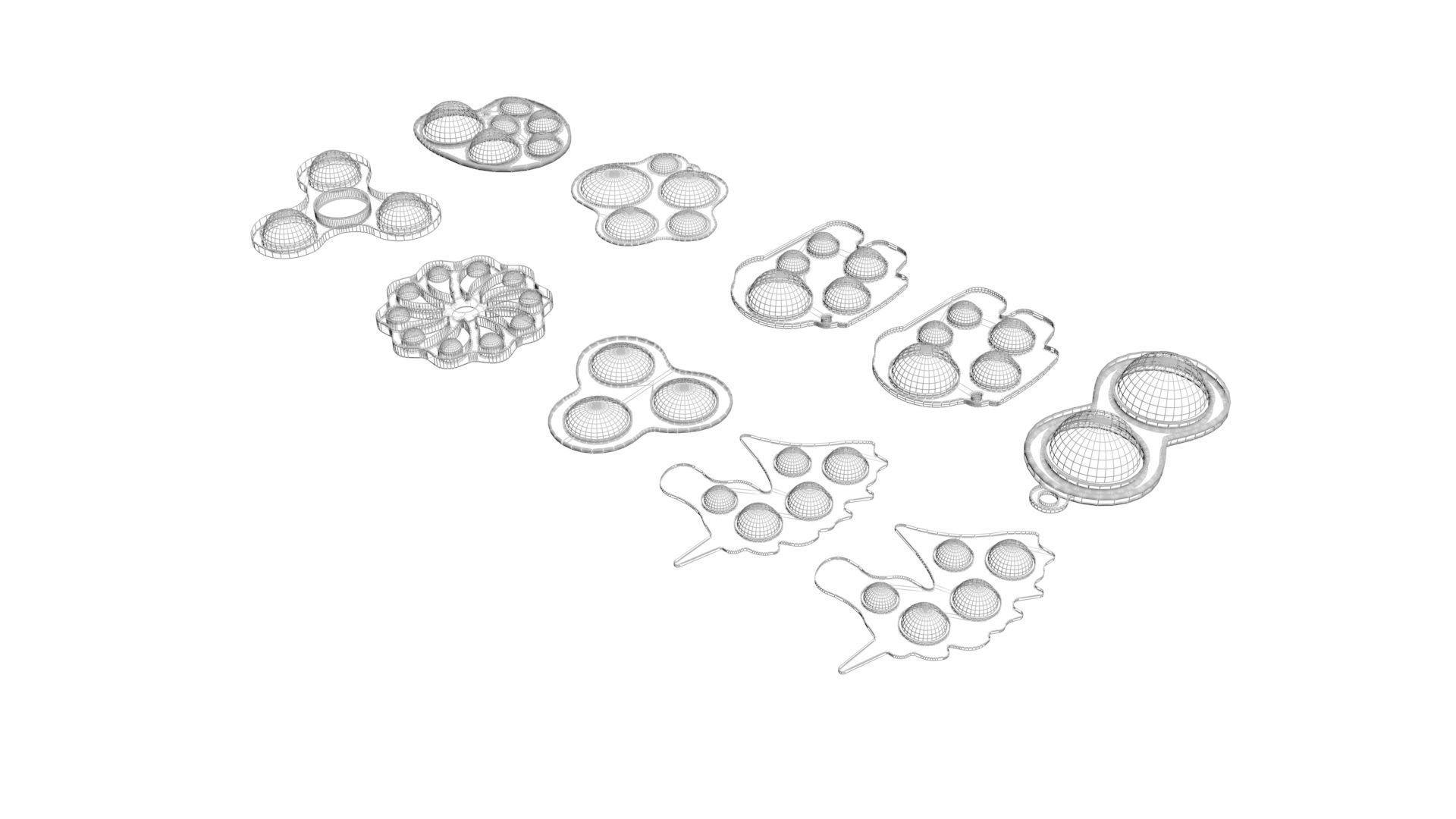 Simple Dimples Set 3D model_19