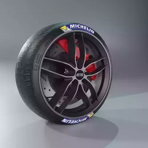 BBS Sx Wheel Low-poly 3D model