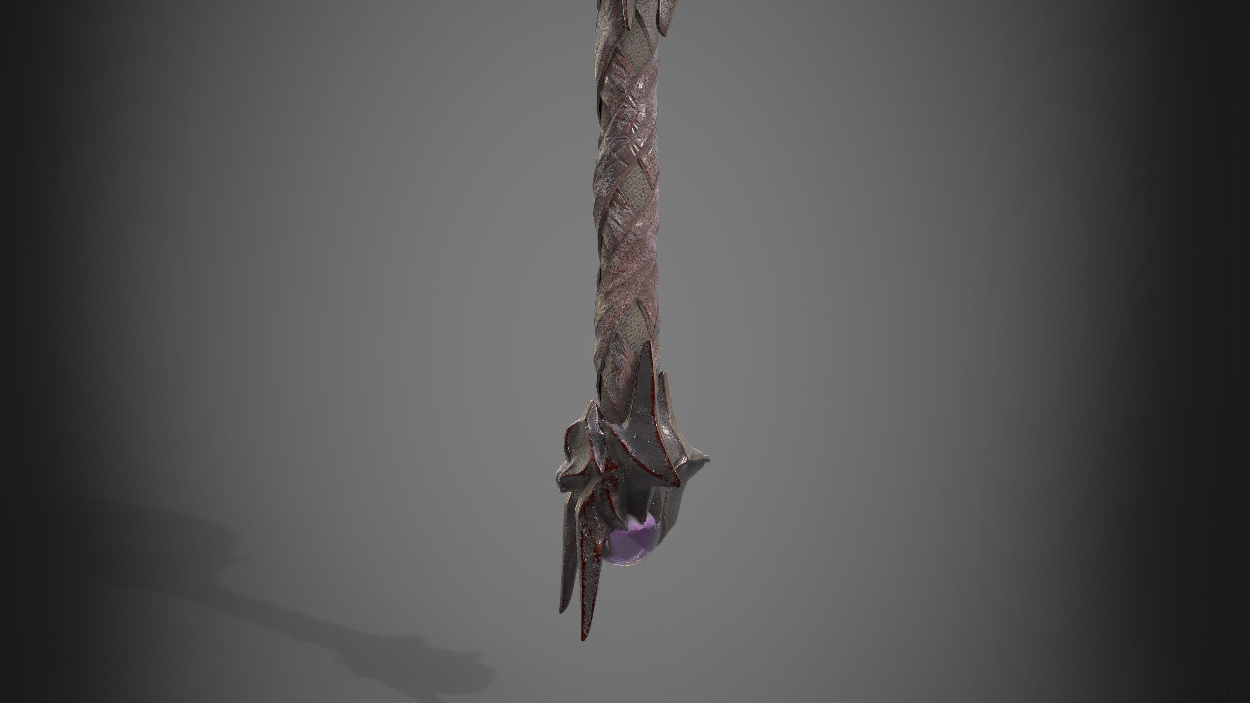 Game Prop -Demonic sword- Boss sword Low-poly 3D model_6