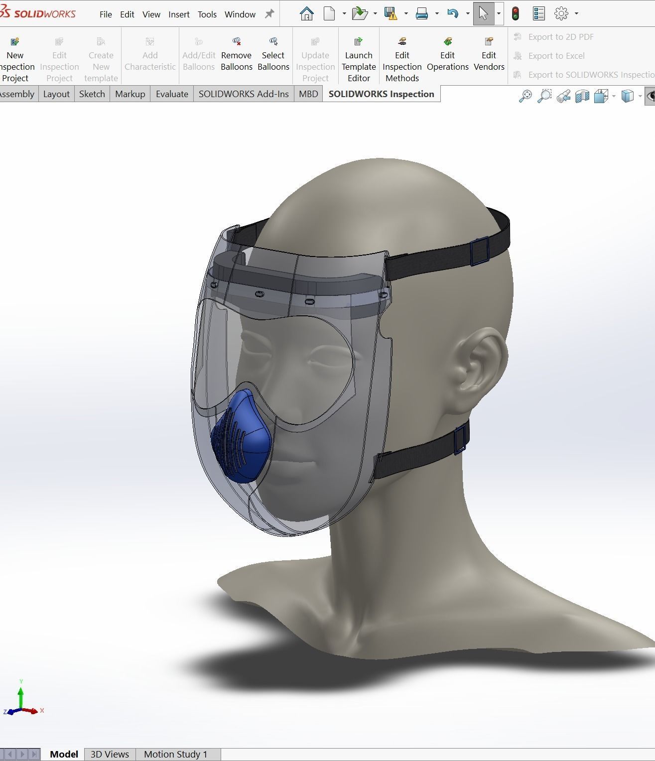 FACE SHIELD FACE MASK MASKER SAFETY MEDICAL FACESHIELD 3D model | CGTrader
