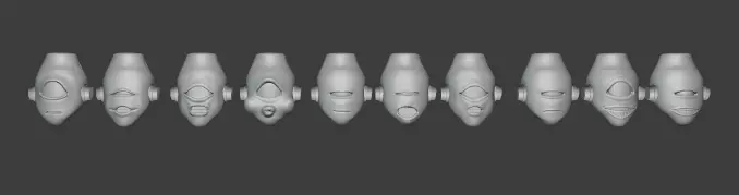 Jujutsu kaisen jogo heads 3D print model_0