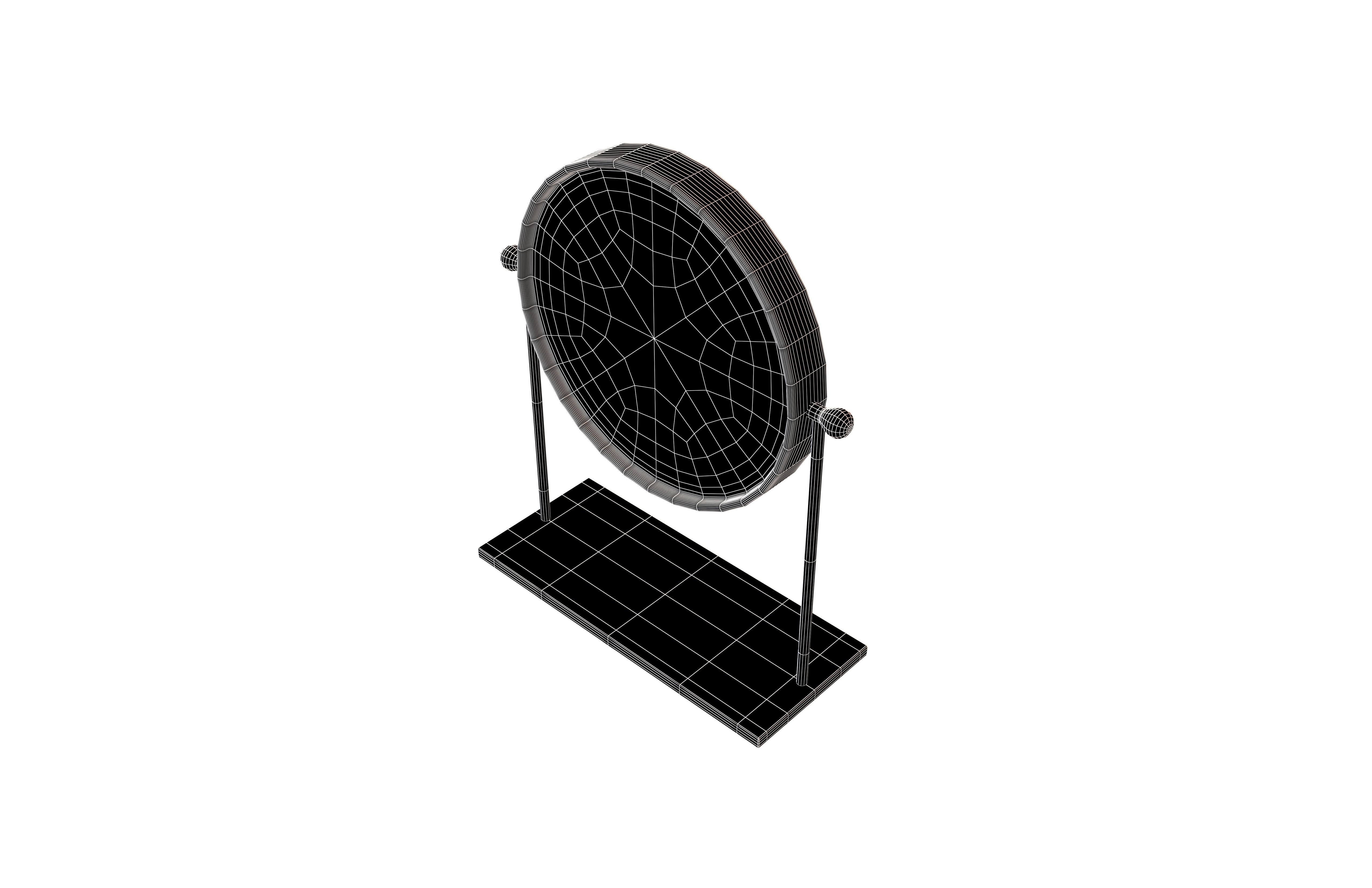 Accent Mirror v1 003 Low-poly 3D model_6