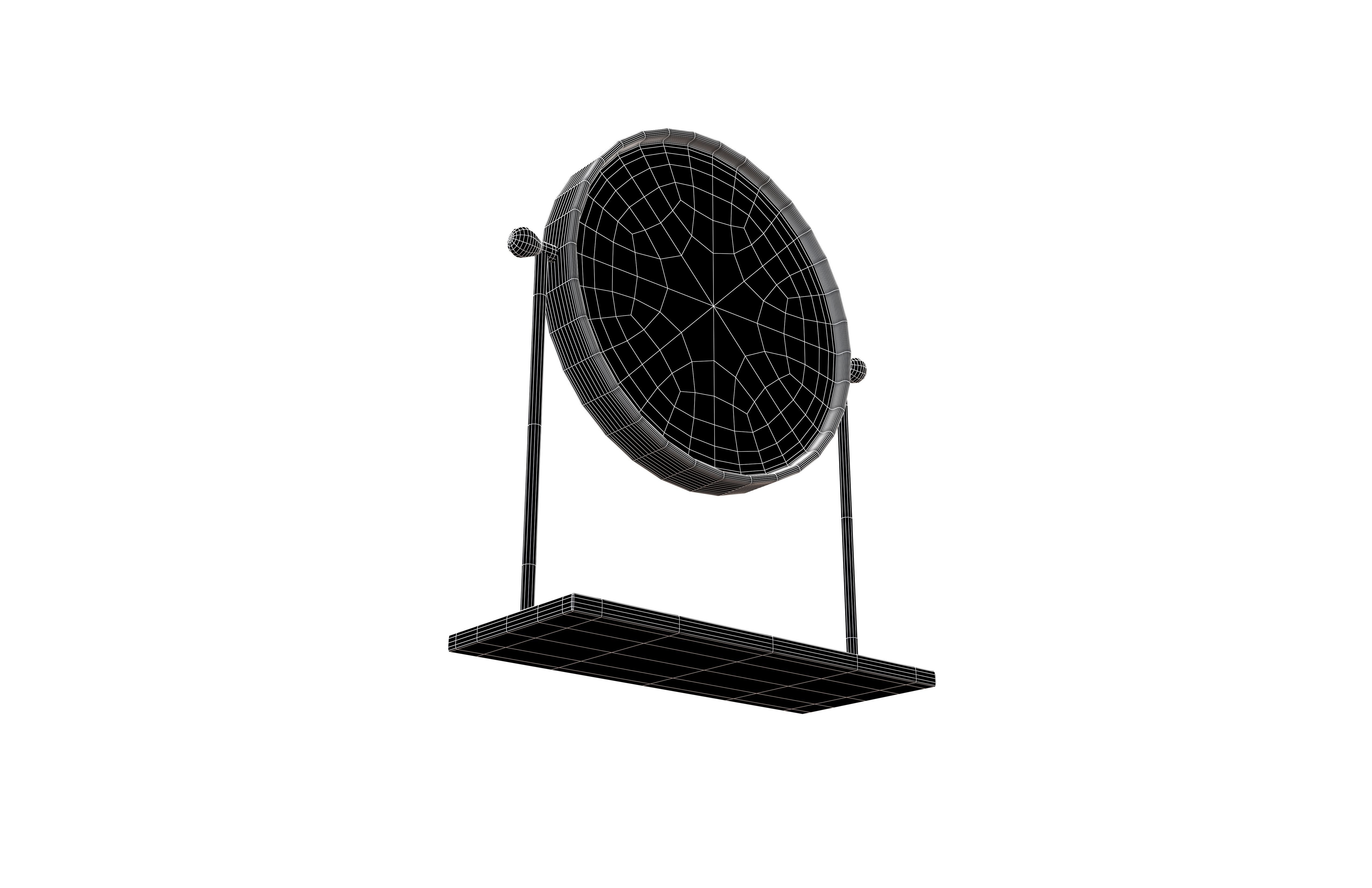 Accent Mirror v1 003 Low-poly 3D model_7