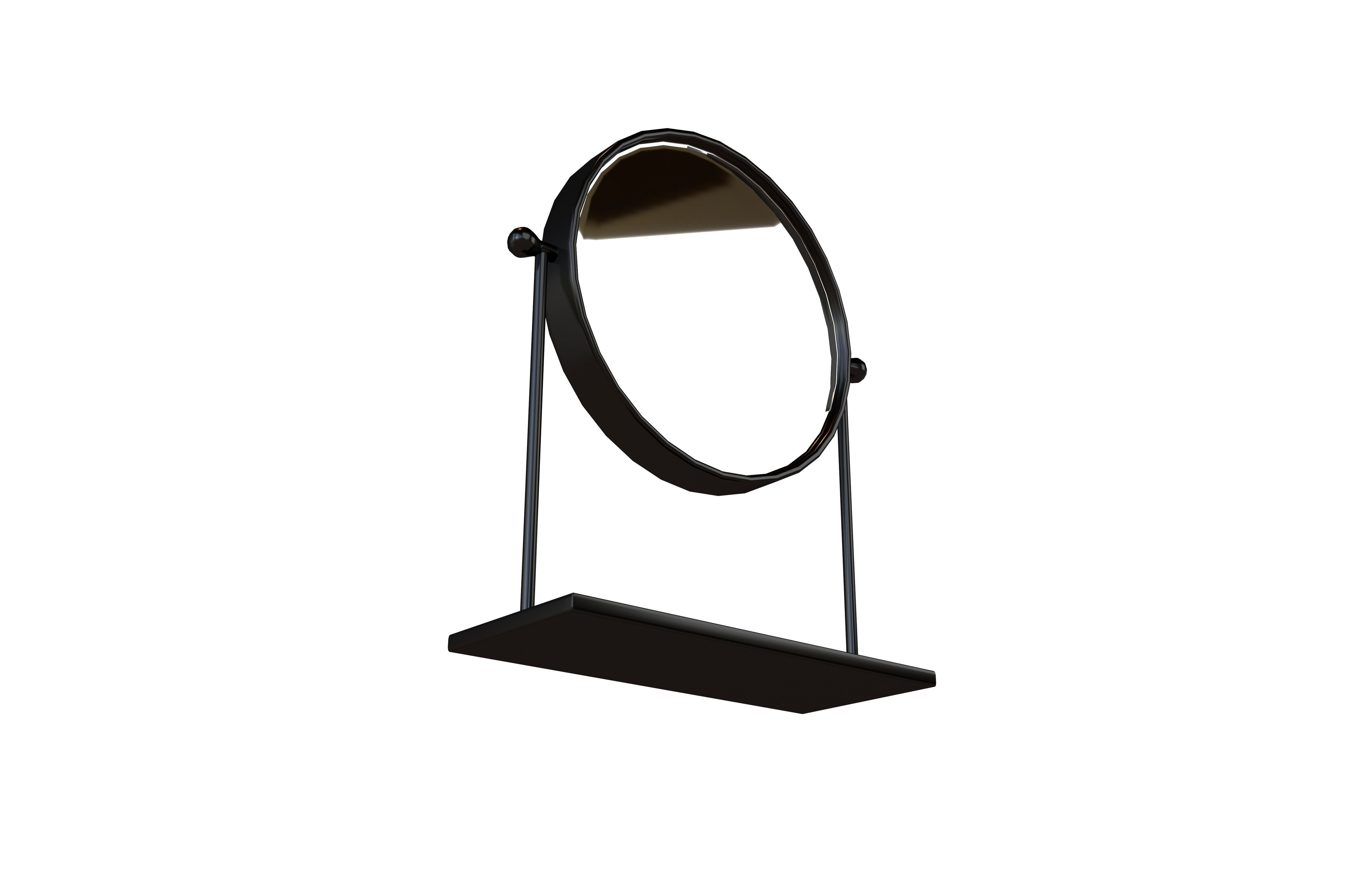 Accent Mirror v1 003 Low-poly 3D model_3