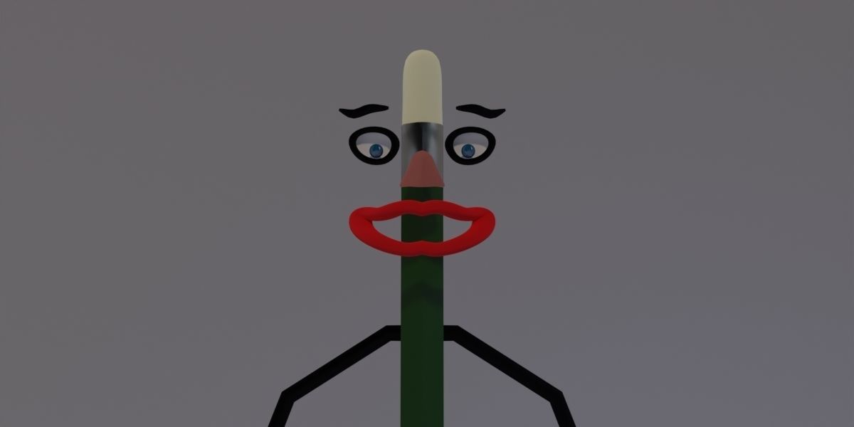 Mister Pencil 3D model_10