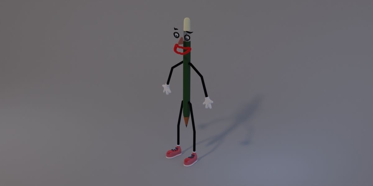 Mister Pencil 3D model_5