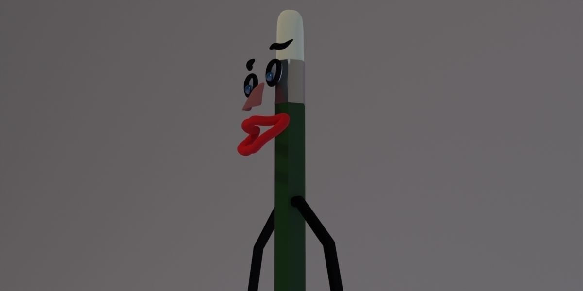 Mister Pencil 3D model_13