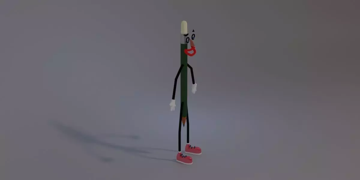 Mister Pencil 3D model_0