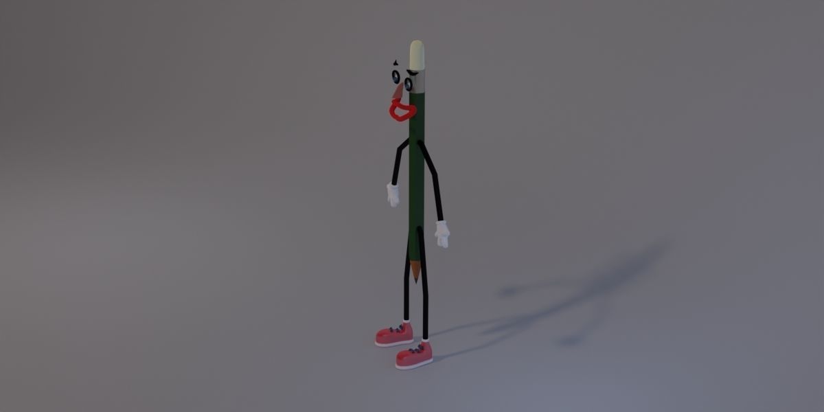Mister Pencil 3D model_6