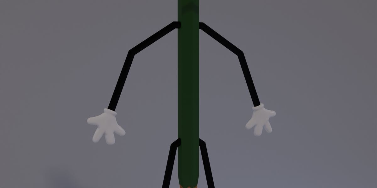 Mister Pencil 3D model_9