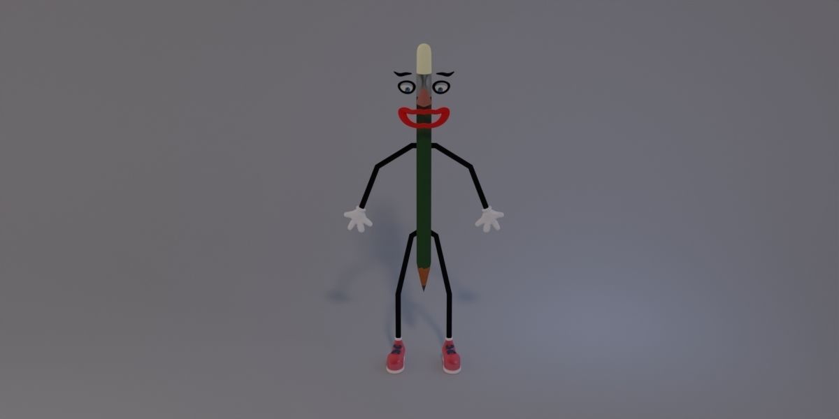 Mister Pencil 3D model_3