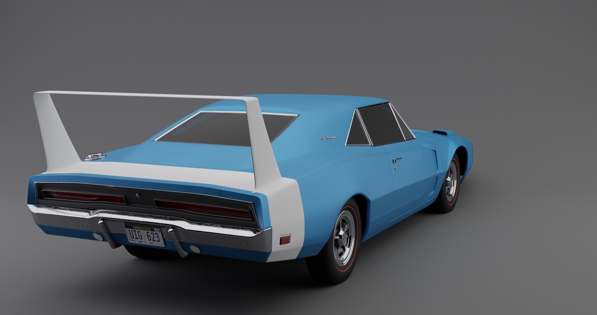 Dodge Charger Daytona 1969 3D model_1