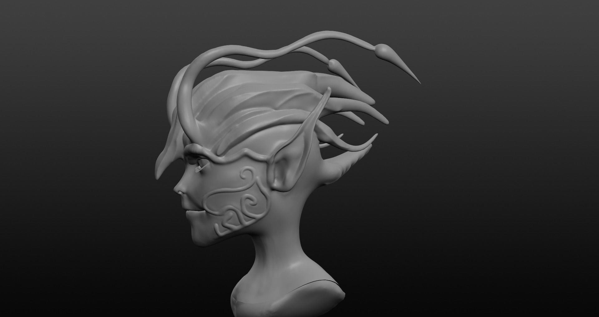 Fairy Character Low-poly 3D model_41