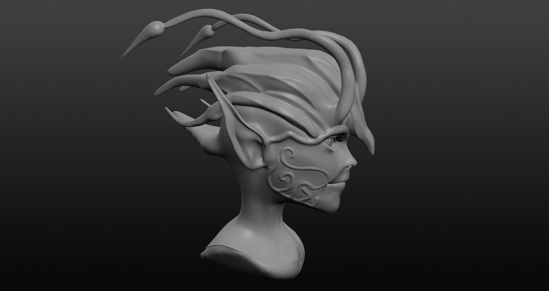 Fairy Character Low-poly 3D model_14