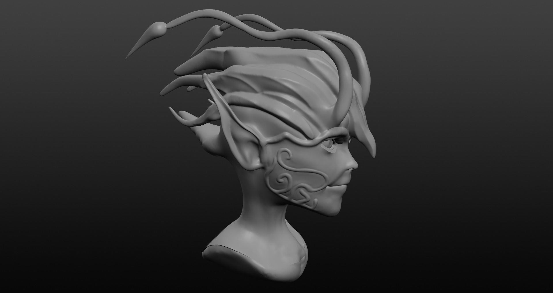 Fairy Character Low-poly 3D model_12