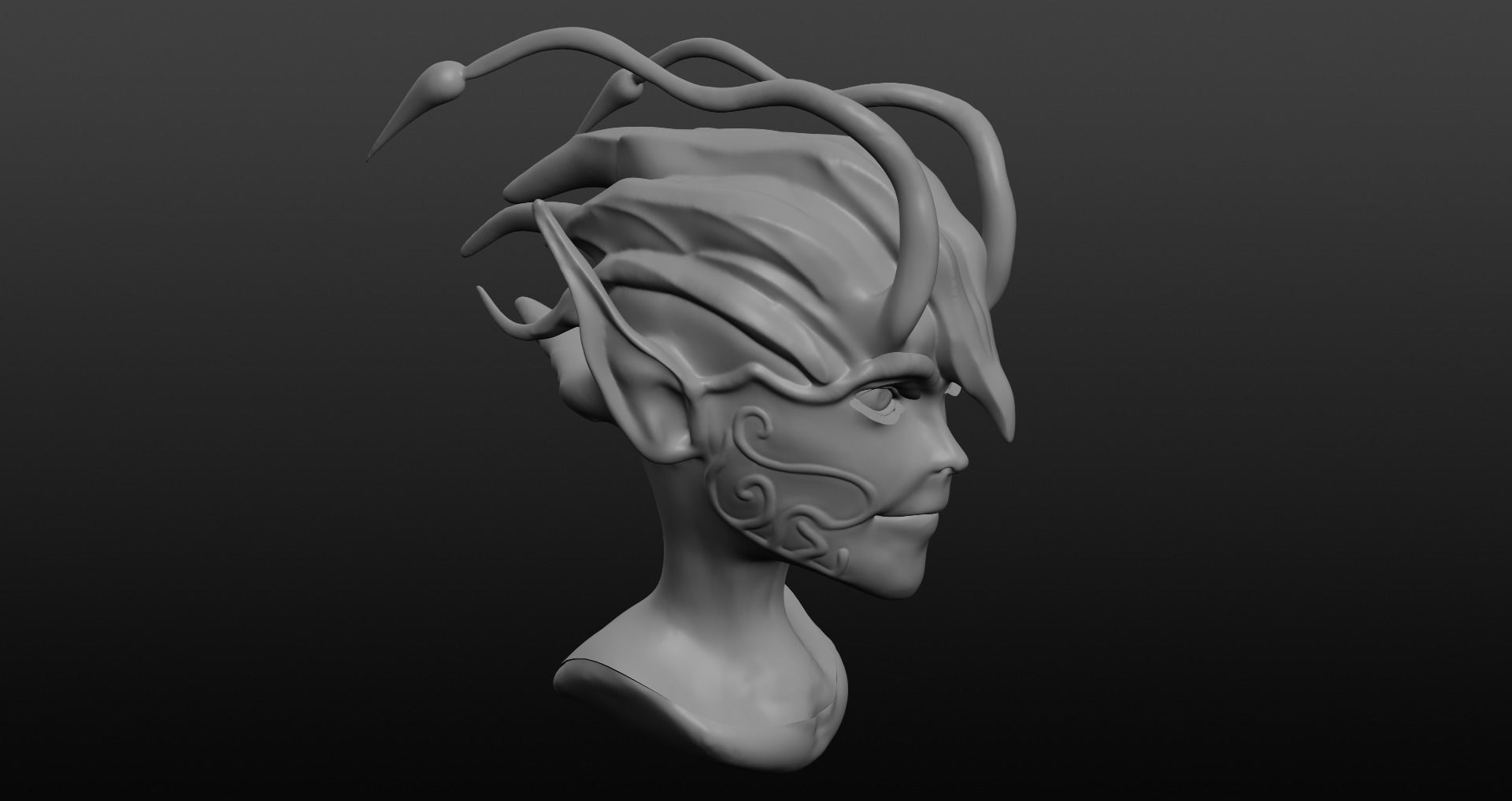 Fairy Character Low-poly 3D model_8