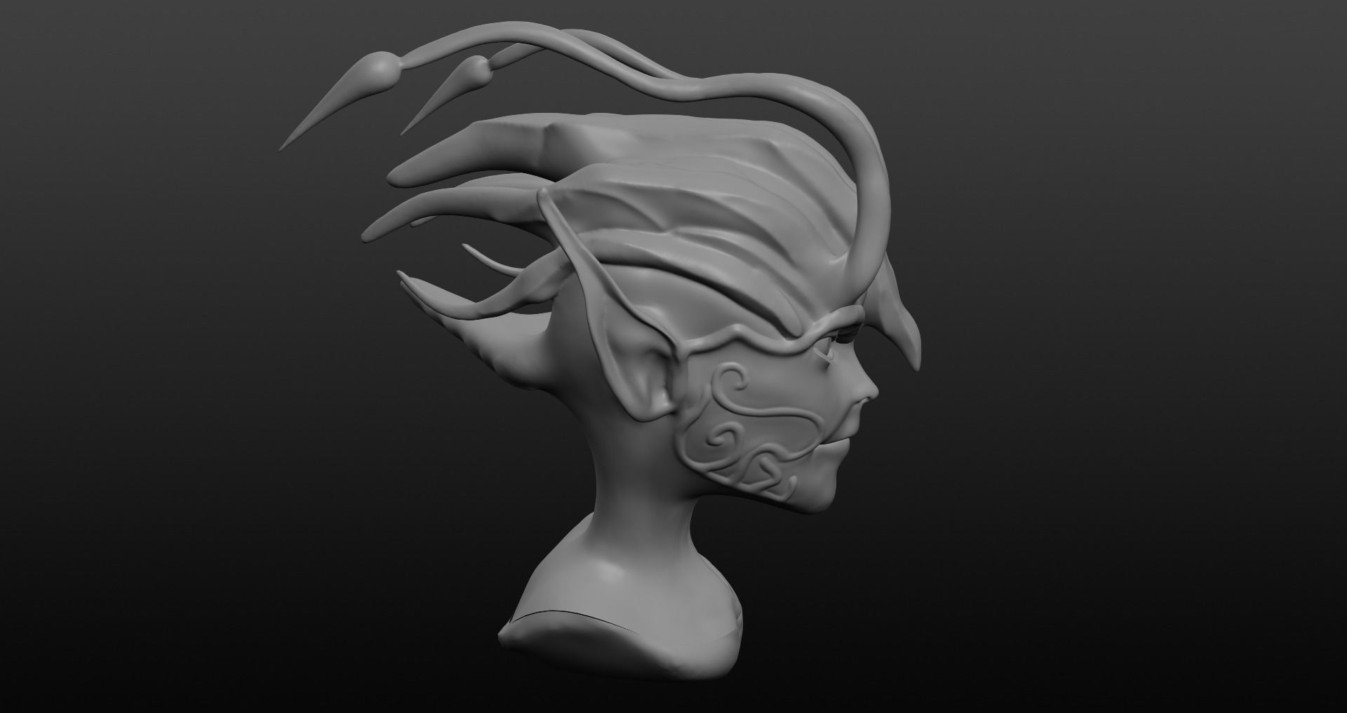 Fairy Character Low-poly 3D model_18