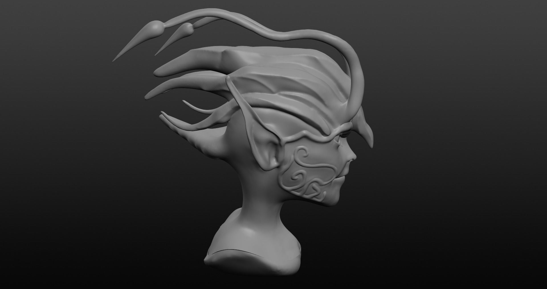 Fairy Character Low-poly 3D model_20